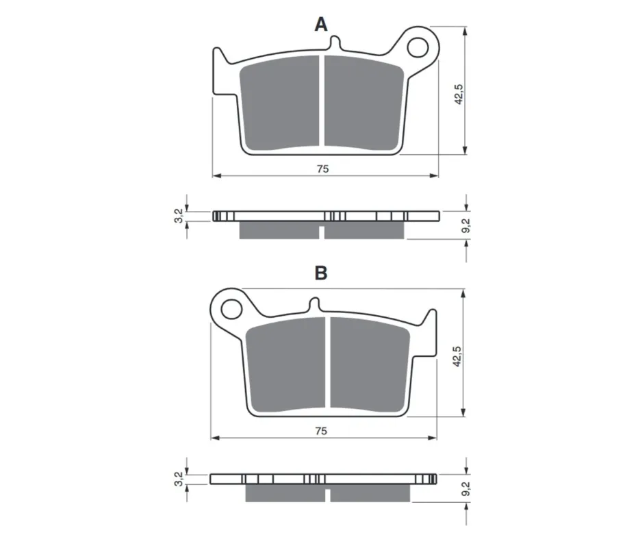 Akční Nabídka Brzdové destičky GOLDFREN 402 S33 OFF-ROAD REAR