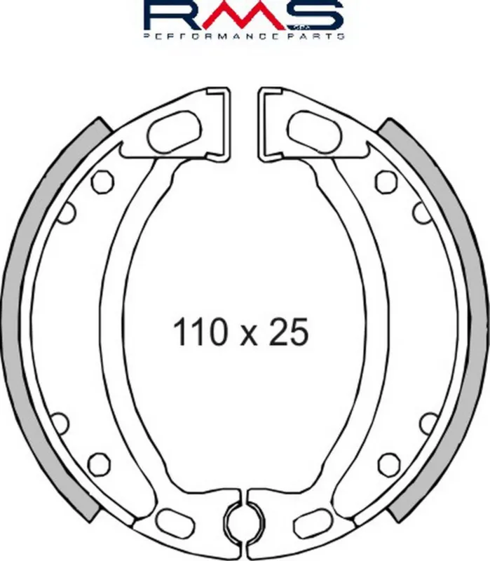 Autentický Brzdové čelisti RMS 225120060