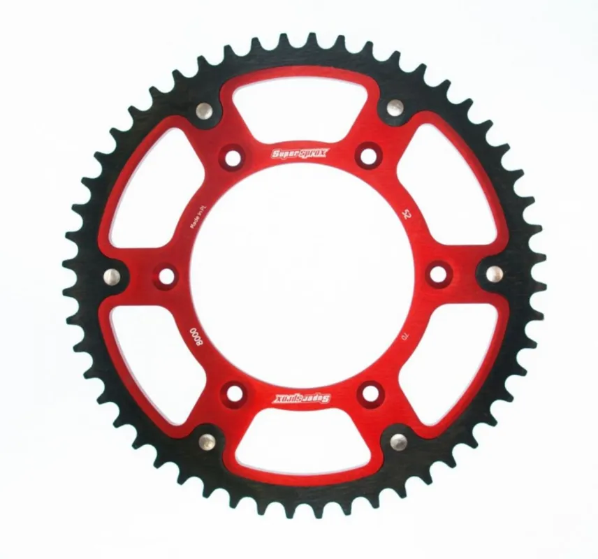 Řetězová rozeta SUPERSPROX STEALTH RST-8000:52-RED červená Doprava Zdarma