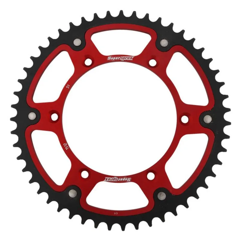 Rozeta SUPERSPROX STEALTH RST-1512:51-RED červená 51 zubů, 520 Nejlepší Volba