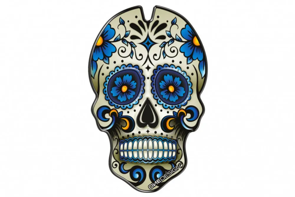 Tankpad PUIG SKULL 3673A modrá Oblíbený