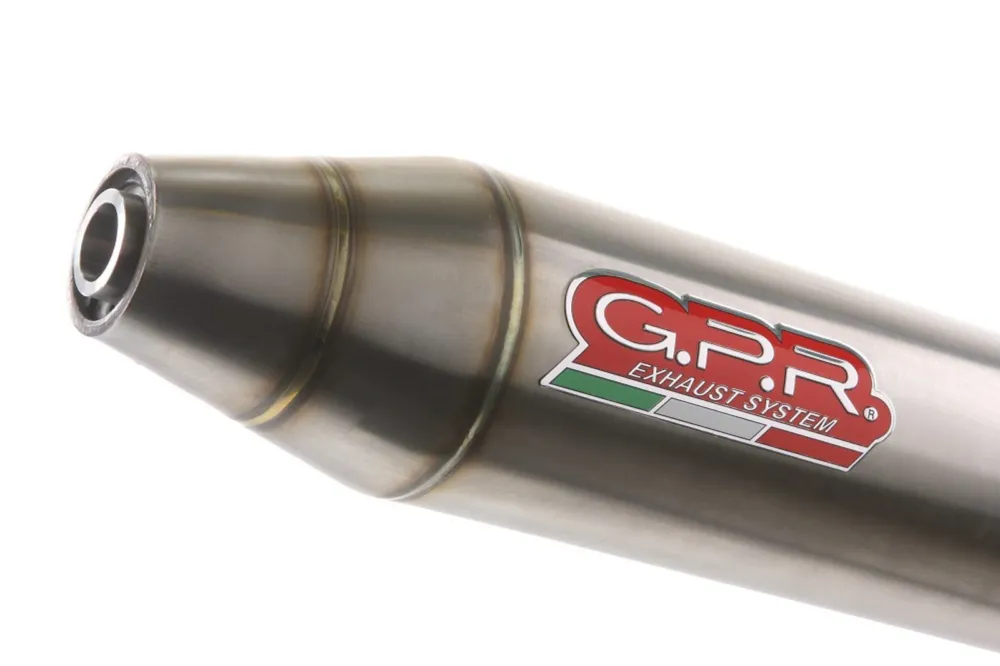 Autentický Výfuk kompletní GPR DEEPTONE CO.ATV.1.DEATV Broušená nerezová ocel zahrnuje odnímatelný dB killer