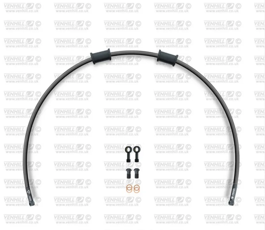 Must-Have Hadice přední brzdy sada Venhill POWERHOSEPLUS HON-7022FB-BK (1 hadice v sadě) černé hadice, černé koncovky