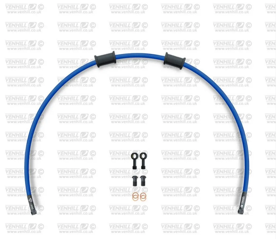 Hadice zadní brzdy Venhill POWERHOSEPLUS HON-10005RB-SB (1 hadice v sadě) modré hadice, černé koncovky Akce