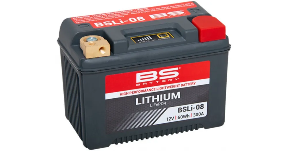 BS-BATTERY lithiová motocyklová baterie BSLI-08 Vrácení Zdarma