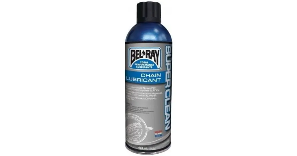 Přímo Od Výrobce BELRAY mazání řetězu SUPER CLEAN CHAIN LUBE Sprej 400ml