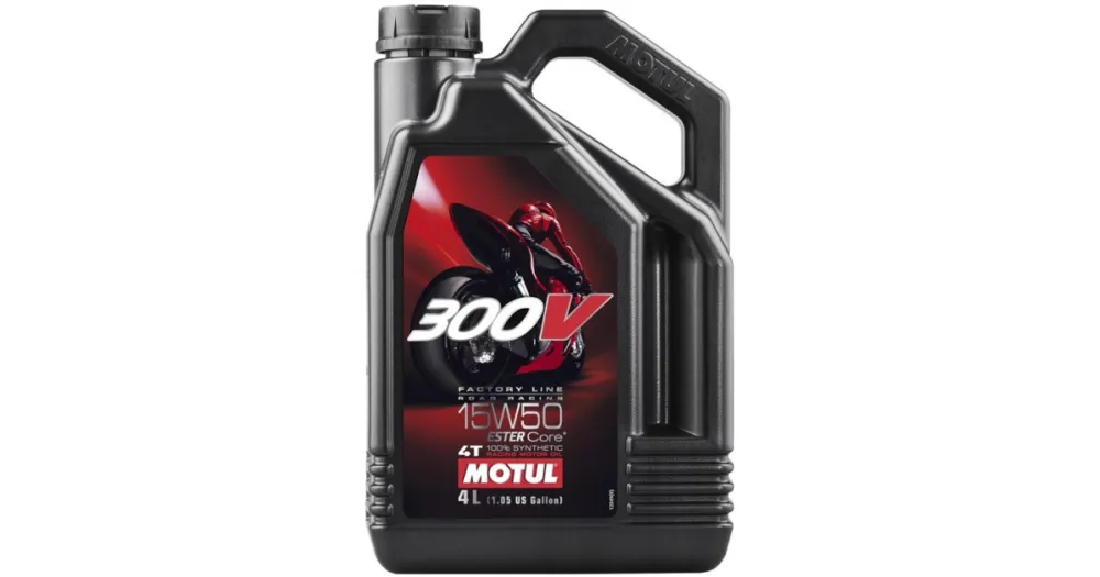 Časově Omezené MOTUL motorový olej 300V FACTORY LINE ROAD RACING 4T 15W50 4L