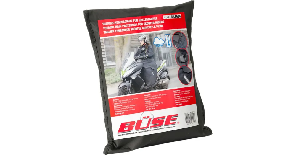 BÜSE deka SCOOTER RAIN PROTECTION Thermo black Autentický