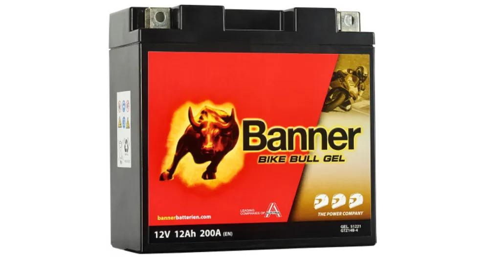Časově Omezené BANNER gelová baterie BGT14B-4 12V GEL