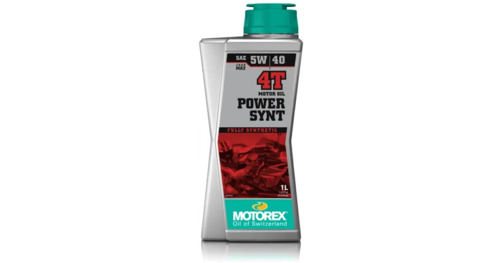 Oblíbený MOTOREX motorový olej POWER SYNT 4T JASO MA2 5W40 1L