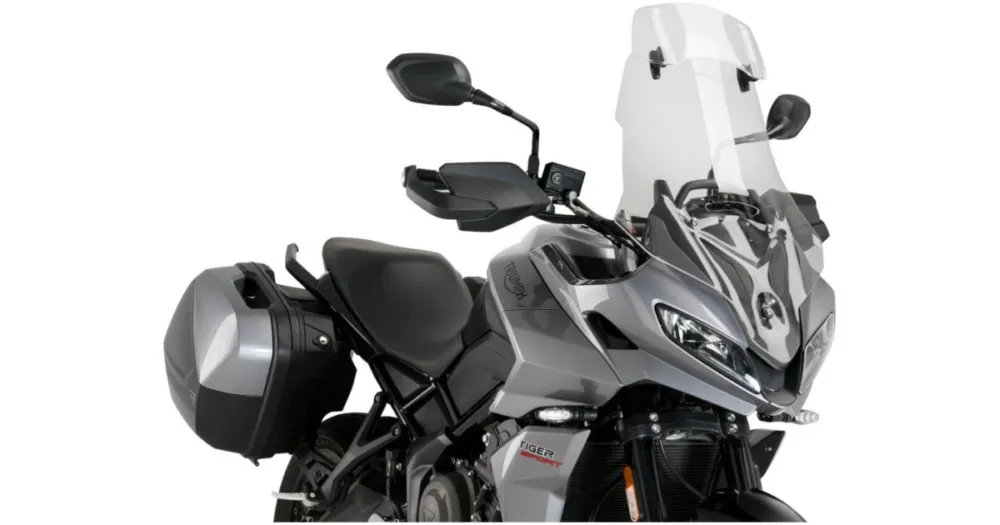 Značkový PUIG plexi štít TOURING WITH VISOR 21403H kouřová