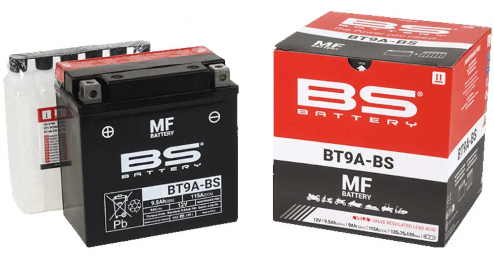 Nejlepší Cena BS-BATTERY bezúdržbová motocyklová baterie BT9A-BS