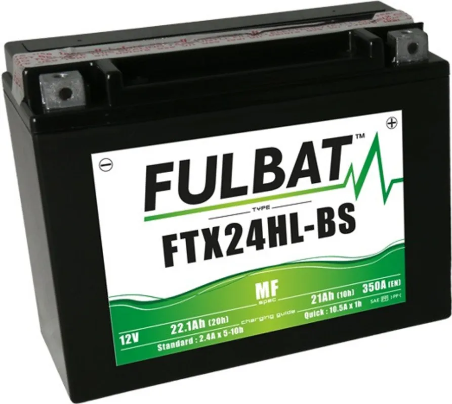 Bezúdržbová motocyklová baterie FULBAT FTX24HL-BS (YTX24HL-BS) Finální Výprodej