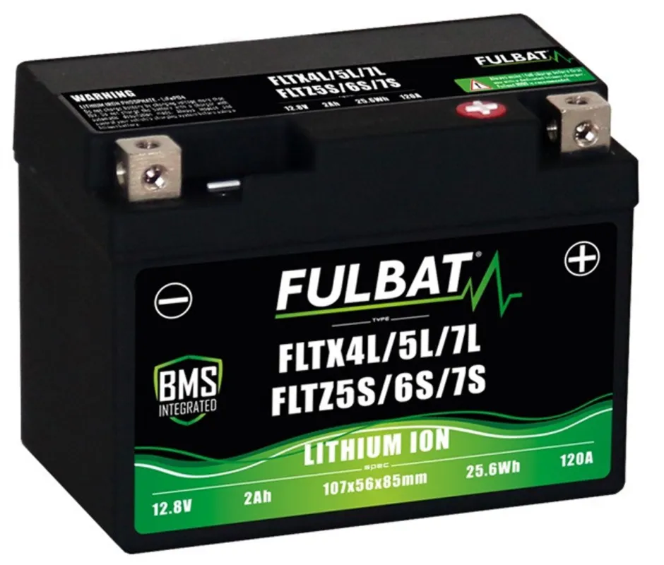 Lithiová motocyklová baterie FULBAT FLTX4L/5L/7L - FLTZ5S/6S/7S Originální