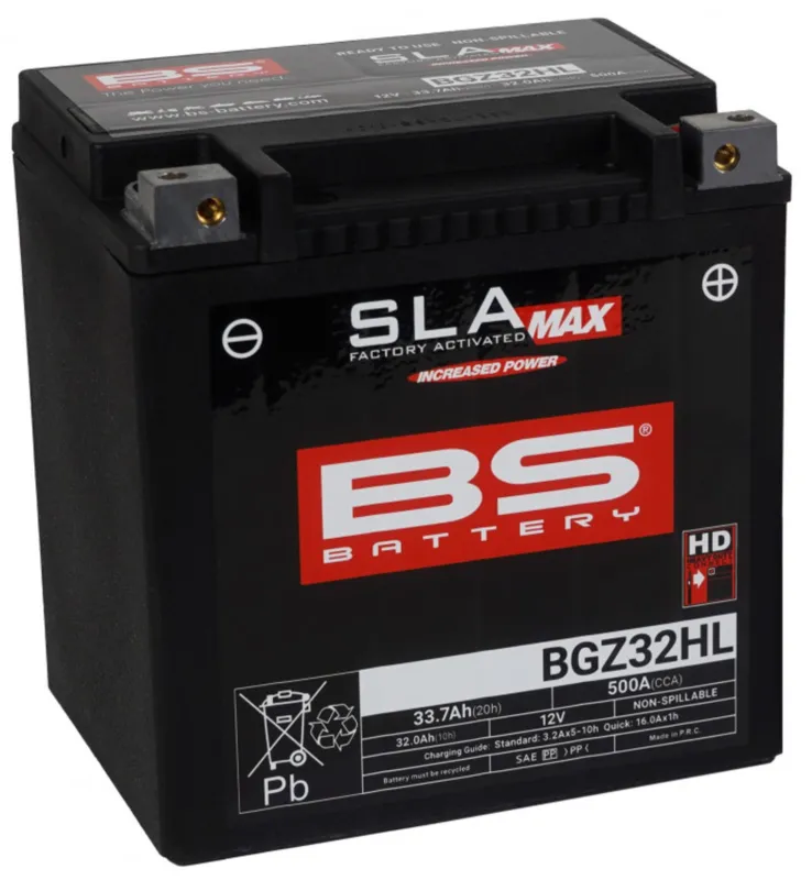 Cenová Bomba Továrně aktivovaná motocyklová baterie BS-BATTERY BGZ32HL SLA MAX