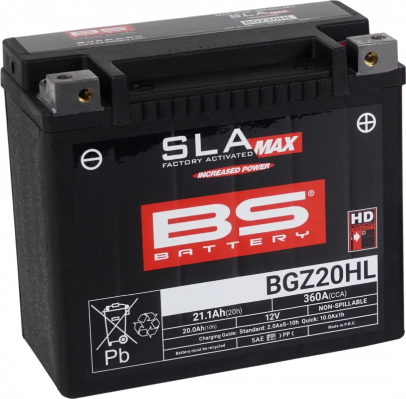 Nejlepší Volba Továrně aktivovaná motocyklová baterie BS-BATTERY BGZ20HL SLA MAX