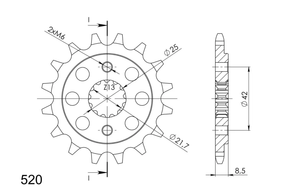 Řetězové kolečko SUPERSPROX CST-512:17 17 zubů, 520 Levný