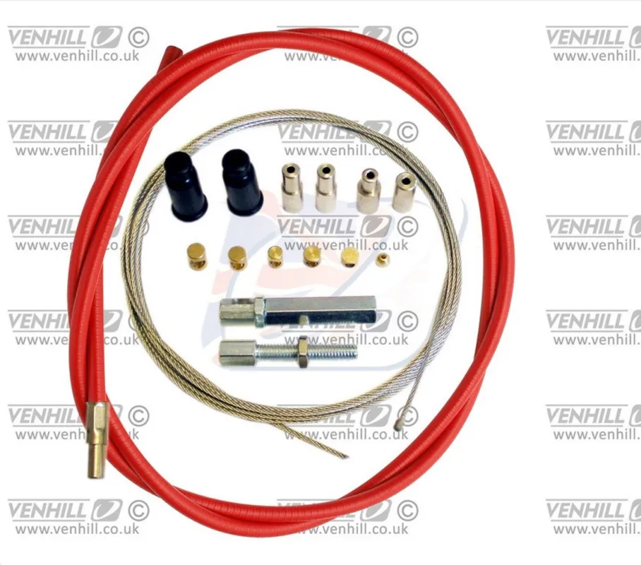 Lanko plynu univerzální sada Venhill U01-4-100-RD 6mm VNĚJŠÍ průměr (1.35m) červená Akce