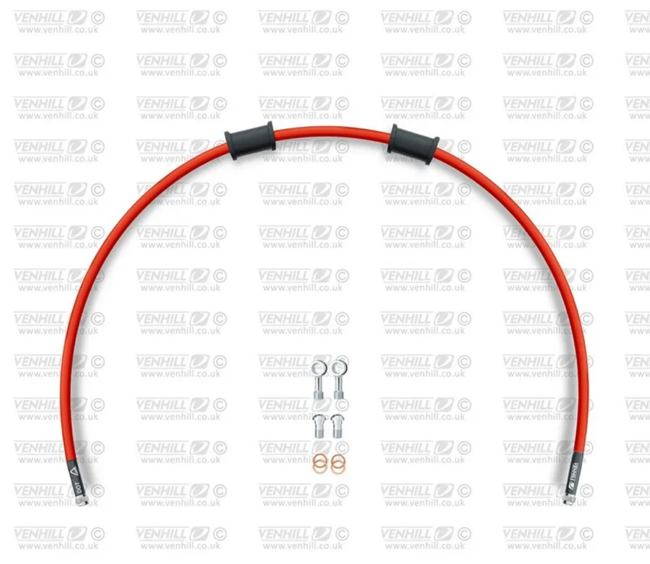 Objednat Nyní Hadice zadní brzdy Venhill POWERHOSEPLUS KAW-6012R-RD (1 hadice v sadě) červené hadice, chromové koncovky