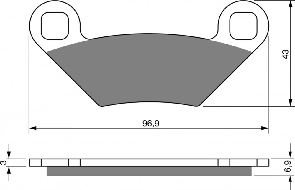 Super Cena Brzdové destičky GOLDFREN 300 S33 OFF-ROAD REAR