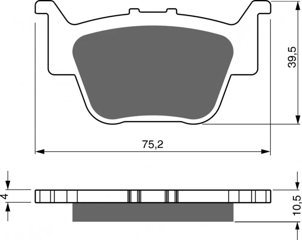 Levný Brzdové destičky GOLDFREN 243 S33 STREET REAR