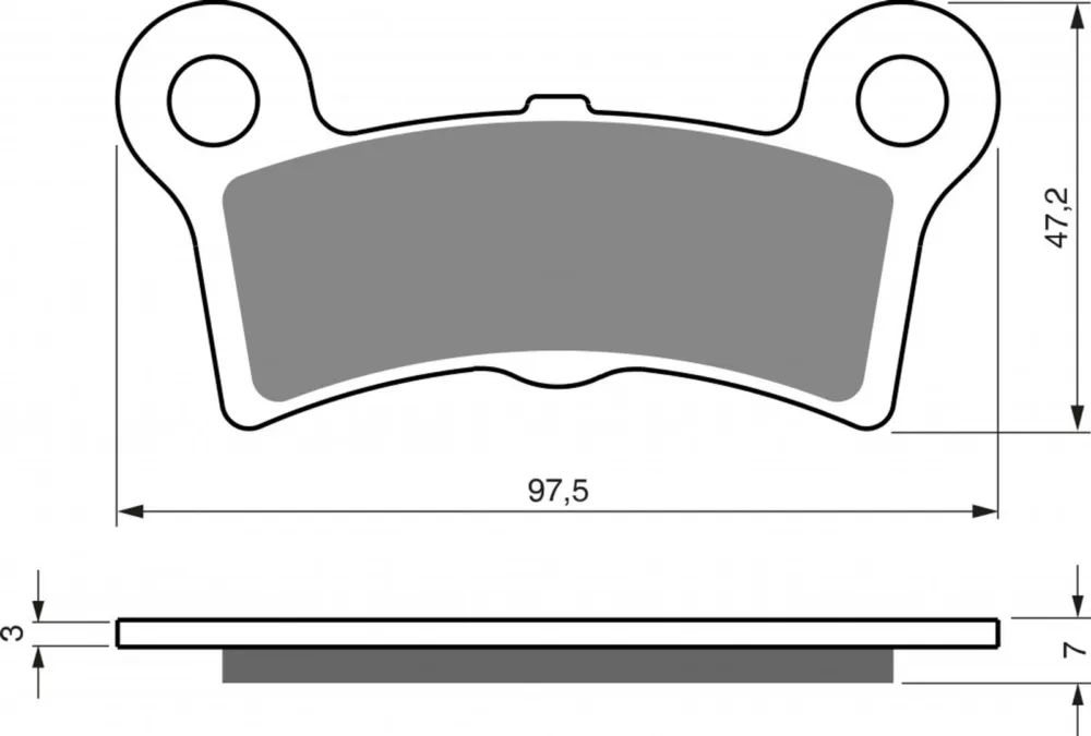 Brzdové destičky GOLDFREN 354 S3 (1 set = 4 pcs) Bezpečná Platba