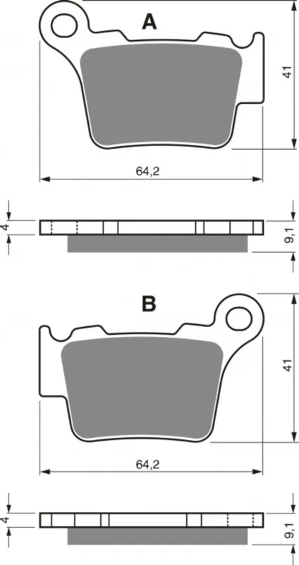 Akční Nabídka Brzdové destičky GOLDFREN 191 S3