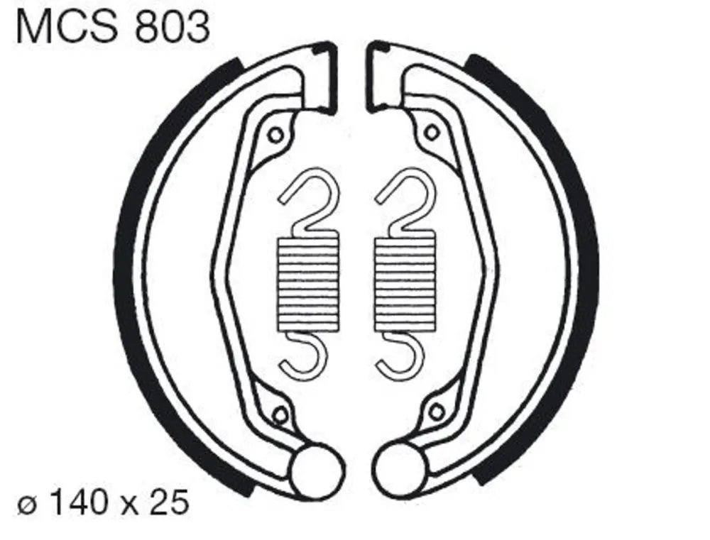 Brzdové čelisti LUCAS MCS 803 Akce