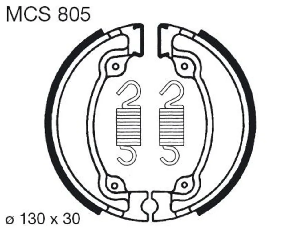 Ověřený Brzdové čelisti LUCAS MCS 805