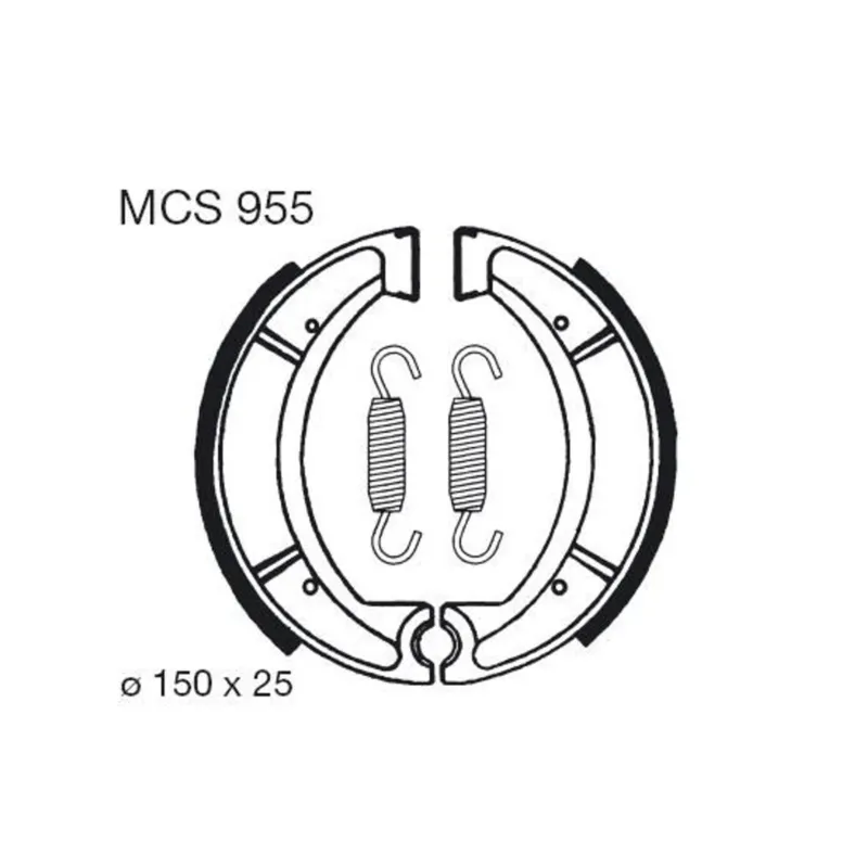 Akce Brzdové čelisti LUCAS MCS 955
