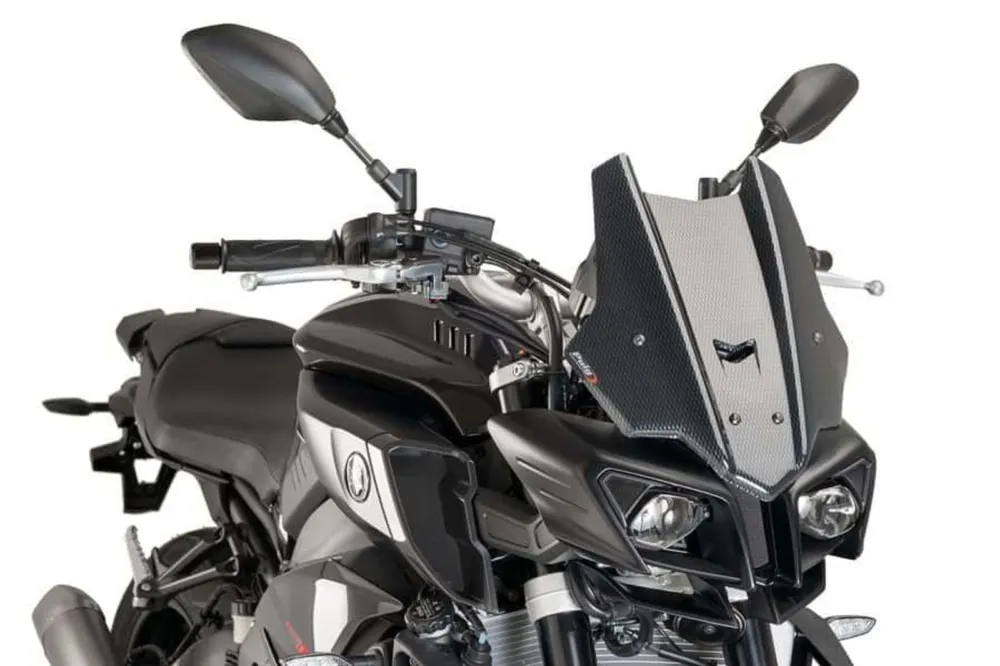 Plexi štít PUIG RACING 8917C karbonový vzhled Bezpečná Platba