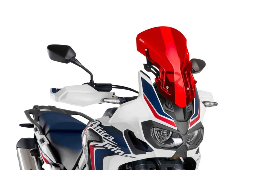 Časově Omezené Plexi štít PUIG RACING WITH SUPPORT + PROTECTION 9155R červená