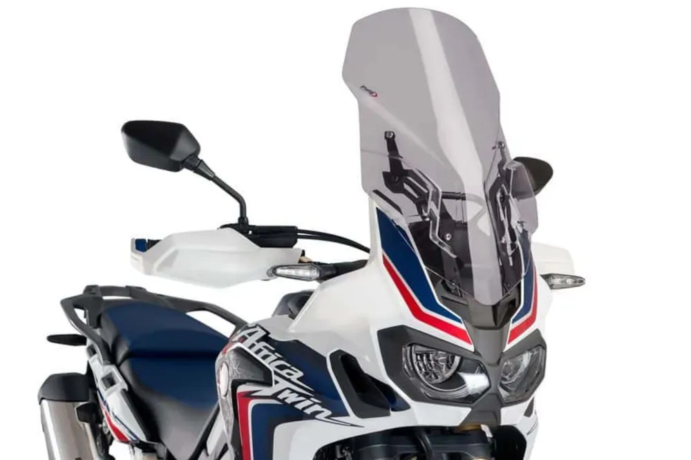 Plexi štít PUIG TOURING WITH SUPPORT + PROTECTION 9156H kouřová Finální Výprodej