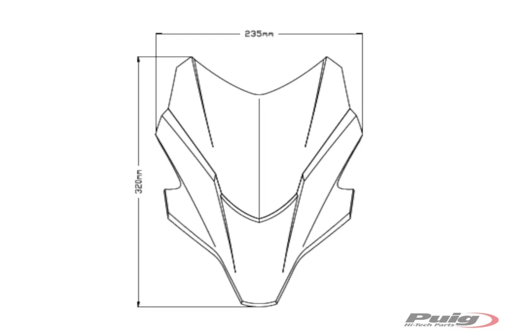 Zlevněný Plexi štít PUIG NEW GEN. SPORT 20618N černý