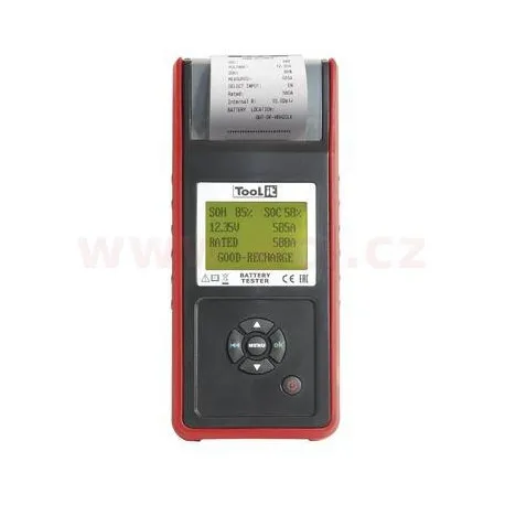 Vrácení Zdarma Tester bateriíí, napětí, proud, dobíjení, 12/24 V, 30 - 220 Ah, s tiskárnou START/STOP GYS PBT600