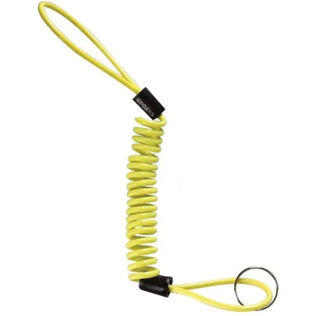 Nejprodávanější Připomínač kotoučového zámku MINDER CABLE, OXFORD (reflexní žlutý, průměr lanka 4 mm, 1 ks, balený sáčku se zdrhovadlem)