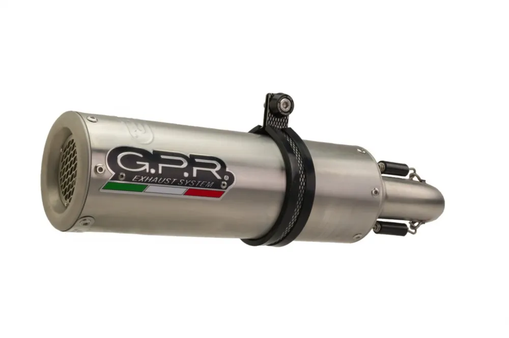 Výprodej Koncovka výfuku Slip-on GPR M3 S.112.1.M3.INOX Broušená nerezová ocel vč. propojovací trubky