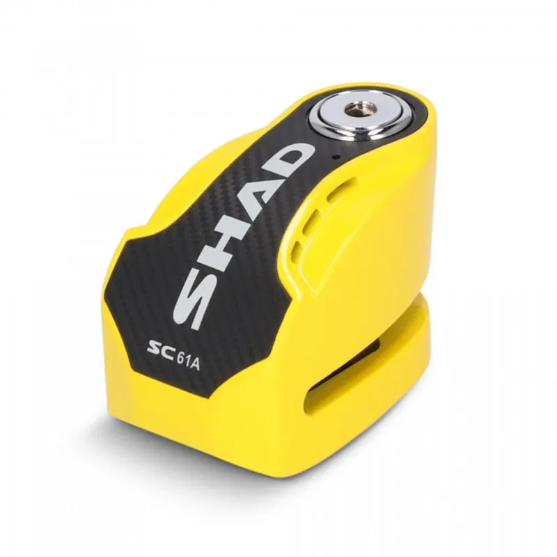 Pouze Dnes Zámek na kotouč s alarmem SHAD SC61A C0S6103A žlutá průměr čepu 6mm