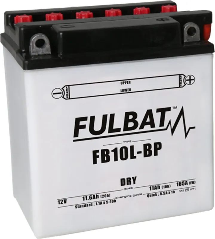 Poslední Šance Konvenční motocyklová baterie FULBAT FB10L-BP (YB10L-BP) Včetně balení kyseliny