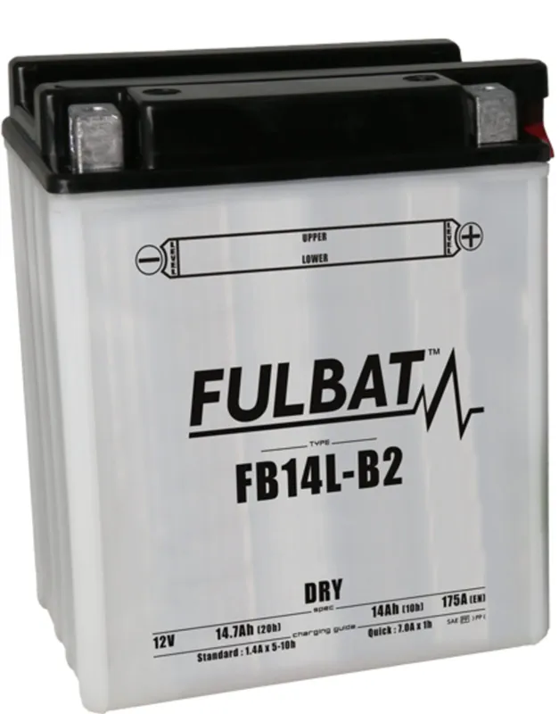Poslední Šance Konvenční motocyklová baterie FULBAT FB14L-B2 (YB14L-B2) Včetně balení kyseliny