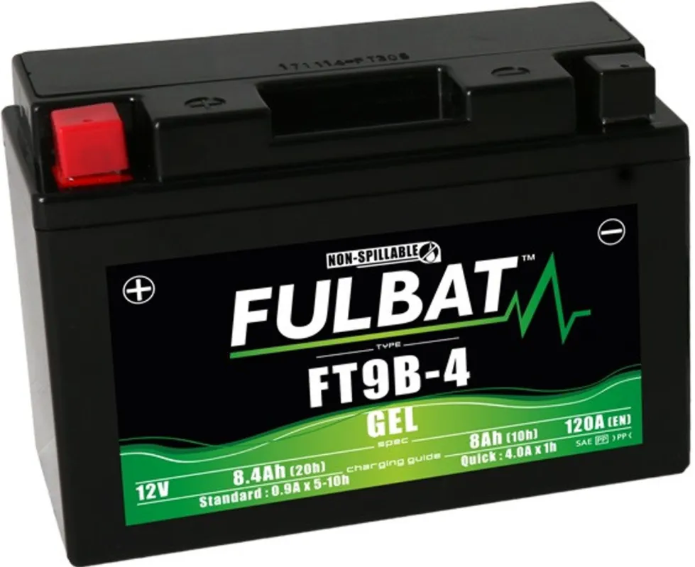 Gelová baterie FULBAT FT9B-4 (YT9B-4) Finální Výprodej