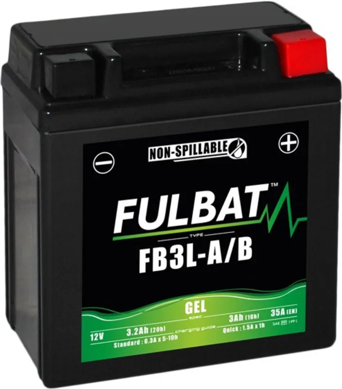 Gelová baterie FULBAT FB3L-A/B GEL (YB3L-A/B GEL) Nejprodávanější