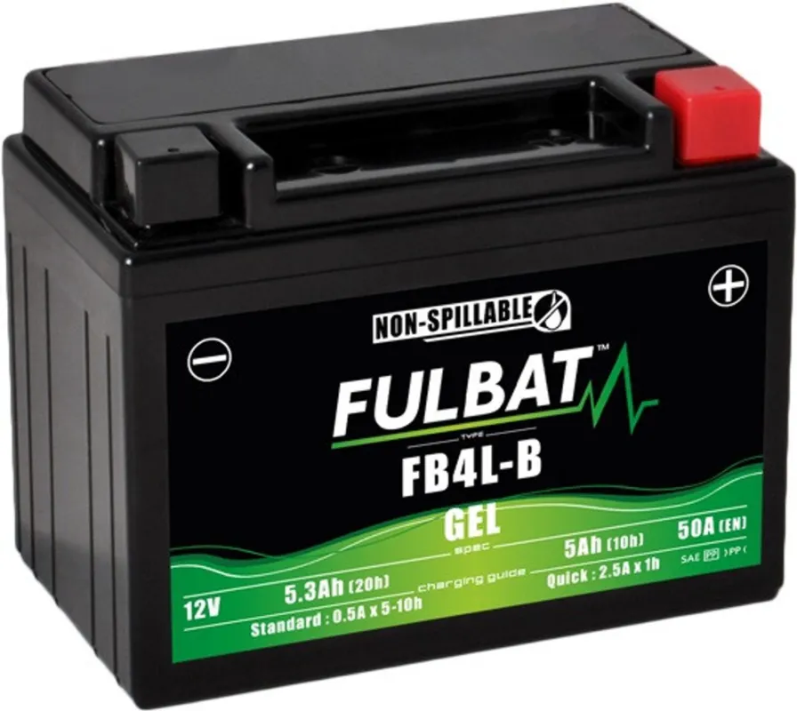 Aktuální Gelová baterie FULBAT FB4L-B GEL (High Capacity) (YB4L-B GEL)