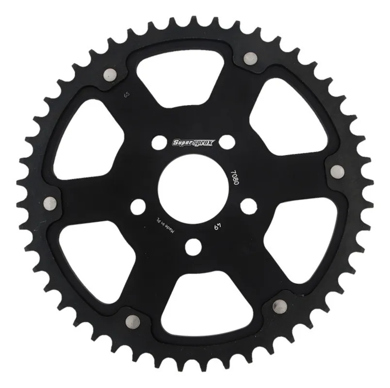 Vysoce Kvalitní Řetězová rozeta SUPERSPROX STEALTH RST-7080:49-BLK černý