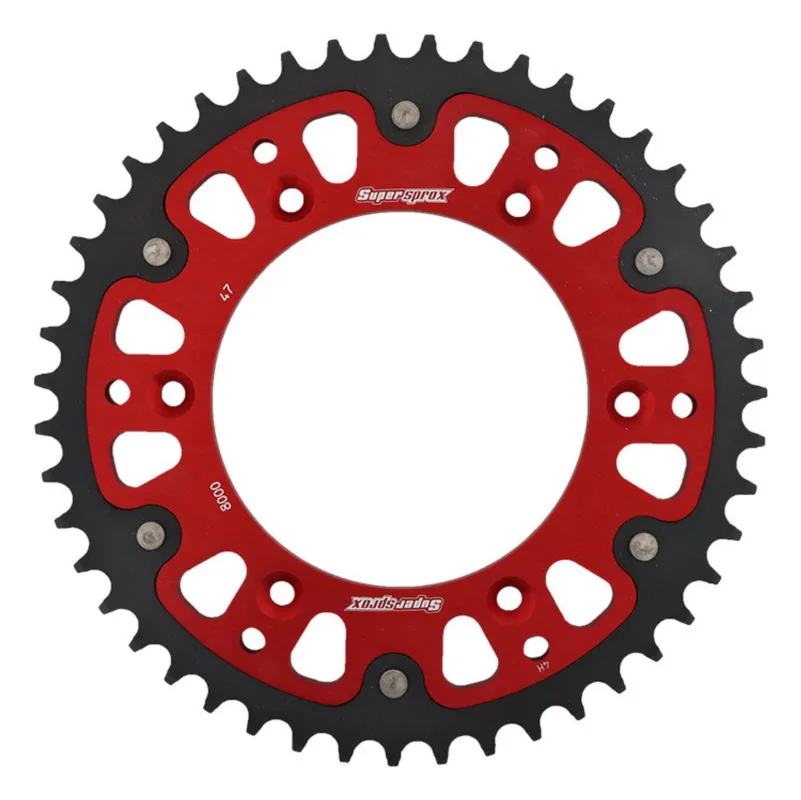 Originální Řetězová rozeta SUPERSPROX STEALTH RST-8000:47-RED červená 47 zubů, 520
