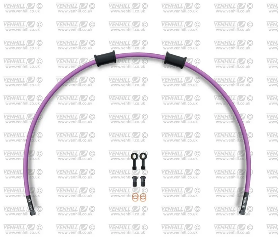 Hadice zadní brzdy Venhill POWERHOSEPLUS GUZ-5001RB-PU (1 hadice v sadě) fialové hadice, černé koncovky Sleva