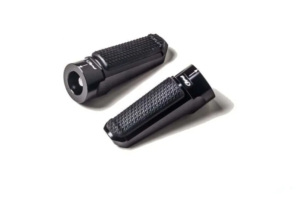 Stupačky bez adaptérů PUIG SPORT 7318N černý s gumou Pouze Dnes