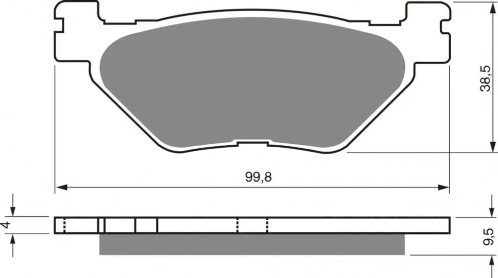 Hit Sezóny Brzdové destičky GOLDFREN 165 S33 STREET REAR