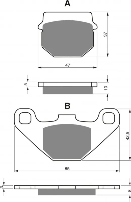 Brzdové destičky GOLDFREN 042 S33 OFF-ROAD REAR Výhodná Nabídka