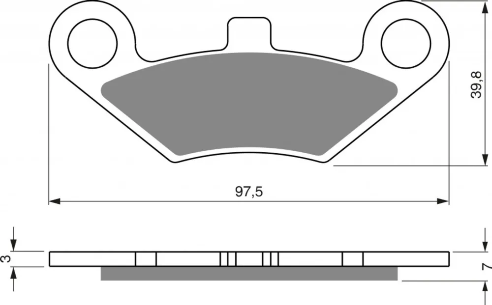 Brzdové destičky GOLDFREN 284 S33 OFF-ROAD REAR Dokud Zásoby Vydrží